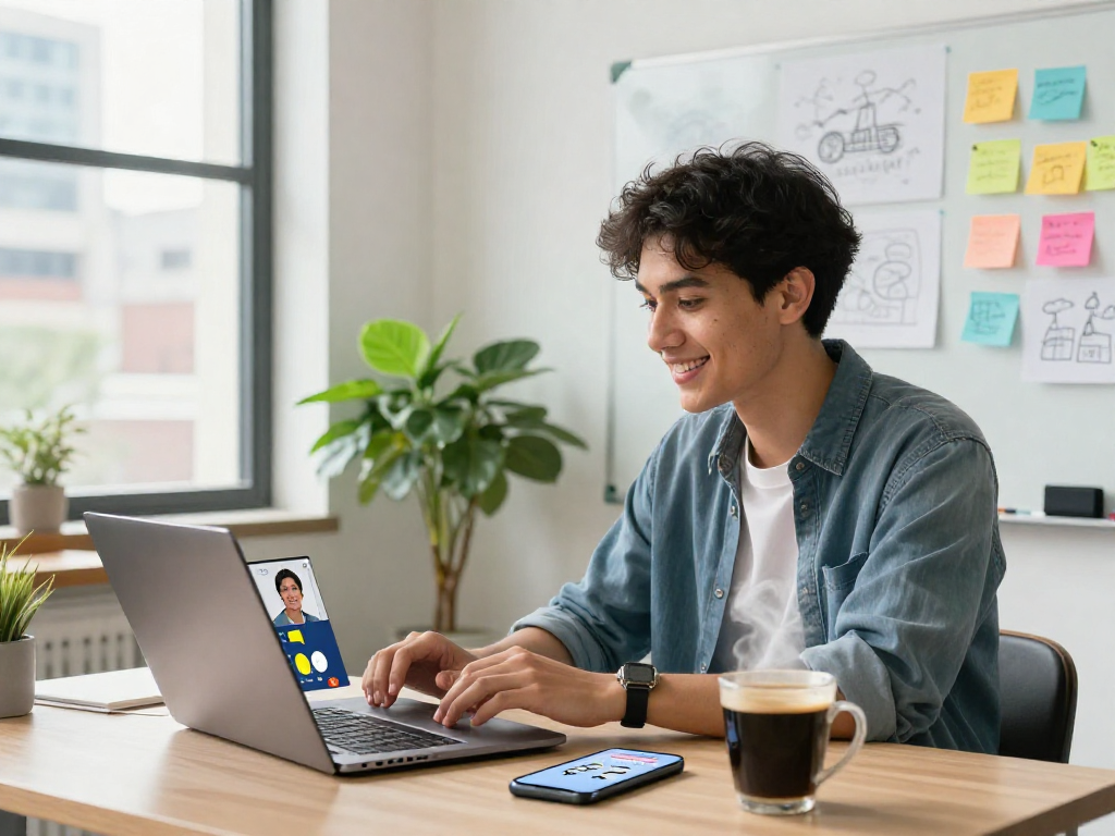 Engaging workspace scene featuring spicychat discussions, vibrant digital collaboration, and a lively environment.